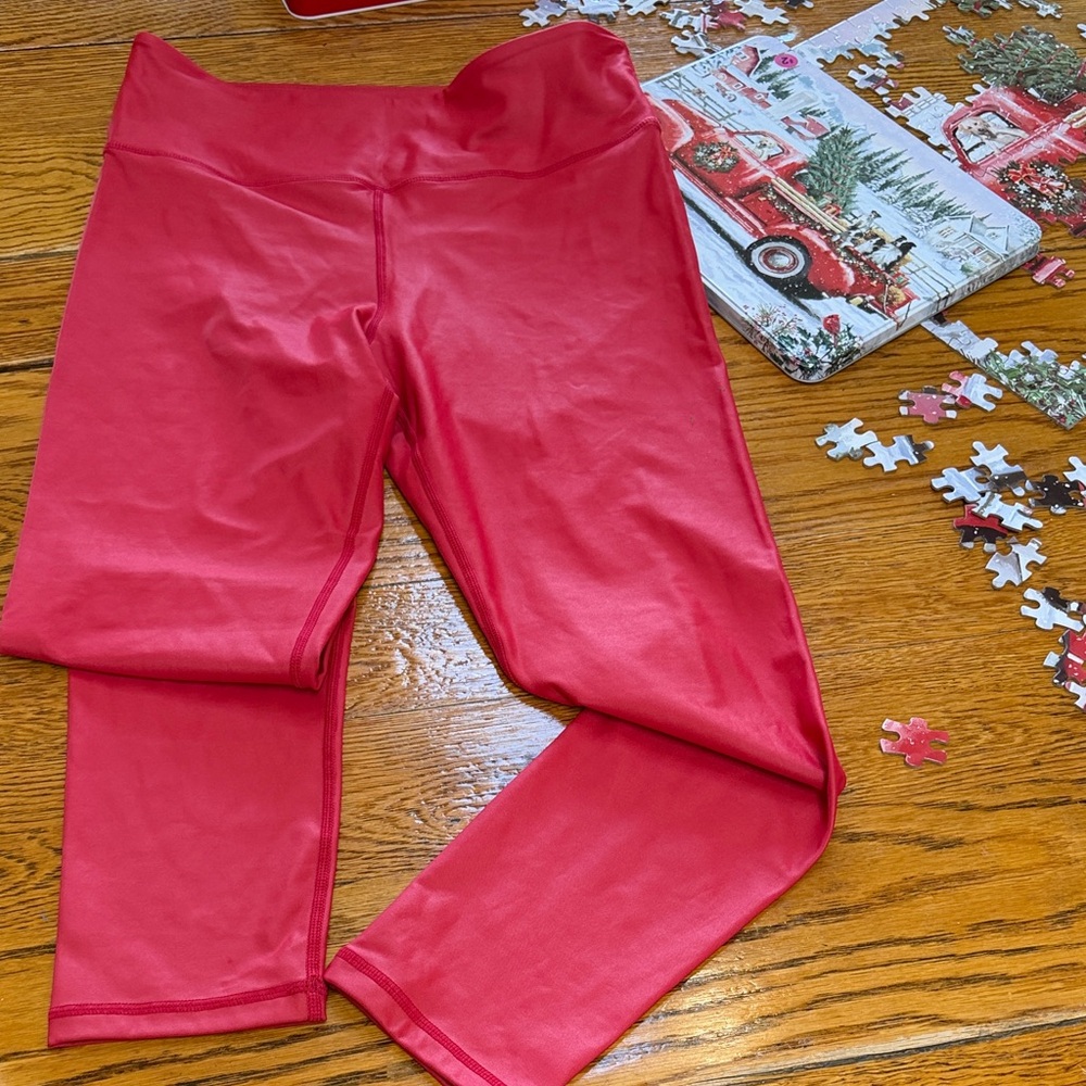 ZYIA Light ‘N Tight cherry red leggings.  Great condition. Size 14-16.